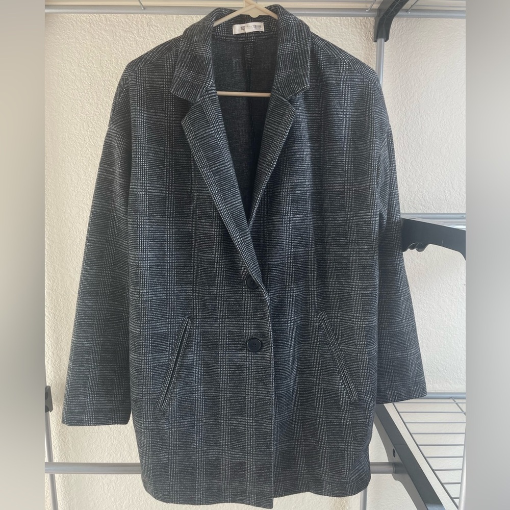 Madewell Black and White Knit Cardigan
